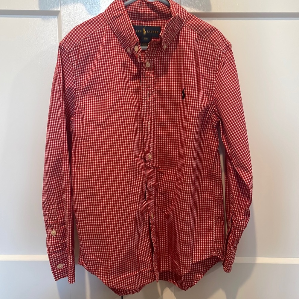Ralph Lauren, Boys, Red & White Button down shirt